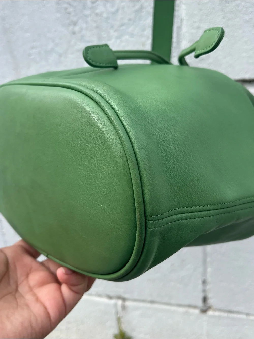 π Vintage 4151 Green Leaf Coach Thompson Drawstring Bucket Bag π - Picture 14 of 14